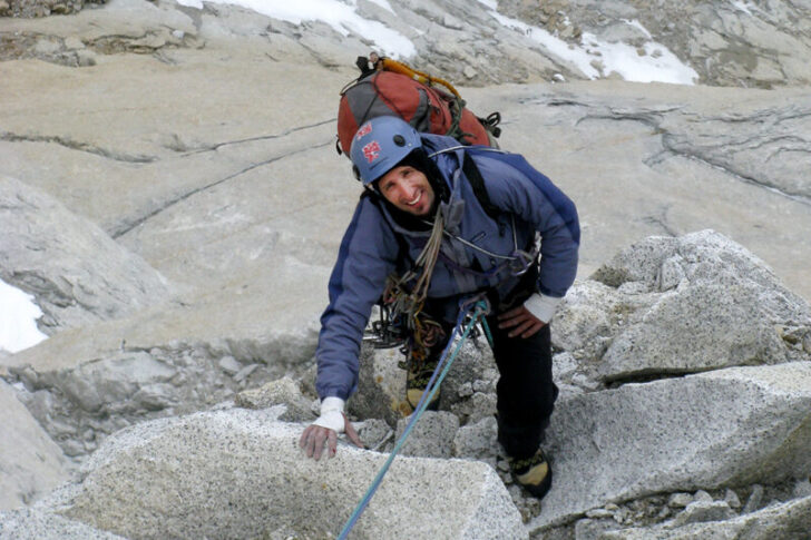1 en los primeros largos de la vía Fonrouge-Rosasco